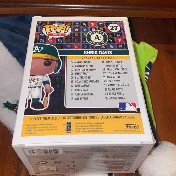 FUNKO POP MBL KHRIS DAVIS OAKLAND ATHLETIC #27 CHRISTMAS SALE - Picture 8 of 8